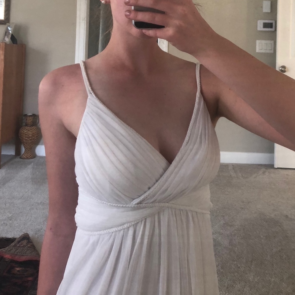 White Calvin Klein Prom Dress